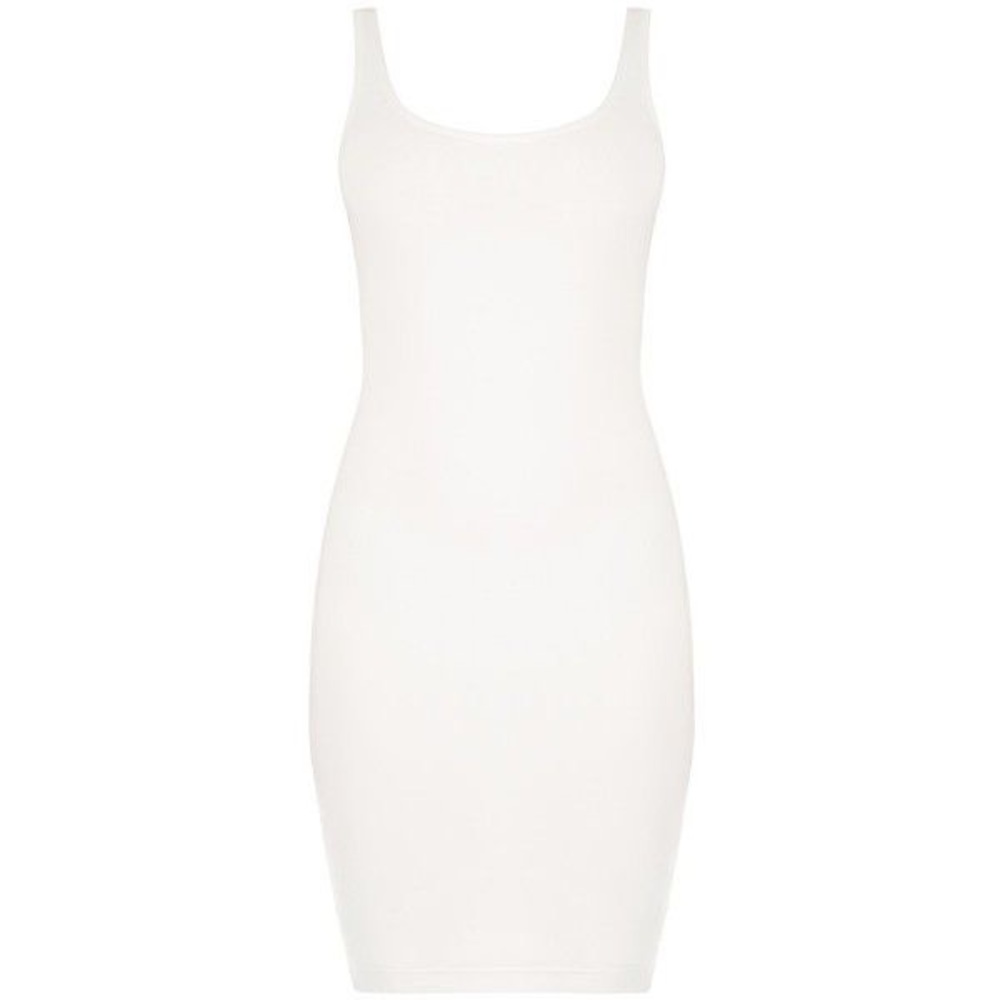 DASH BLQ basic fitted midi dress with a back slit - Picture 11 of 11